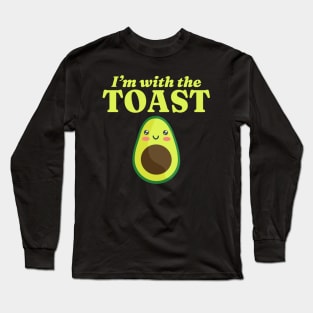 I'm with the Toast Kawaii Cute Couples Matching Long Sleeve T-Shirt